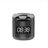 Reloj Despertador Con Bocina Subwoofer, Bluetooth, Fm, Tf