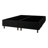 Base Cama Box Para Colchão Casal Queen 158x198cm Caliope Cinza Escuro Umaflex