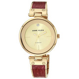 Reloj Anne Klein Con Diamantes Dorados Para Mujer