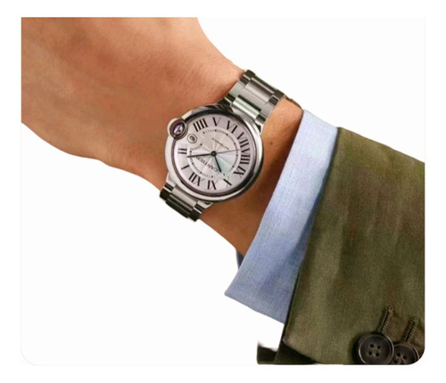 Reloj Unisex Cartier Acero Inoxidable Muy Elegante