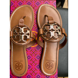 Sandalia Tory Burch, Piel Cafe Claro, Mujer, Usada