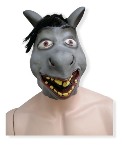 Mascara De Burro Sherk Halloween Color Gris