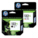 Kit Cartucho Original Hp 122 Xl Black E 122 Xl Color 2050