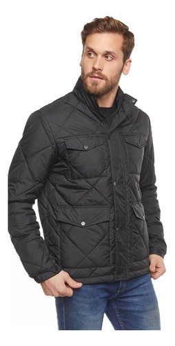 Campera Hombre Rombos Poliéster Térmica