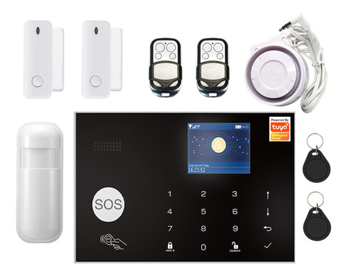 Kit Alarma 4g + Wifi App Tuya Smart Para Casa O Local