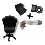 Capa P/ Maca + Escada + Kit Almofadas + Cadeira Mocho