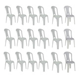 Kit 18 Cadeiras Plástico S/braço Búzios 79cm Festas Eventos
