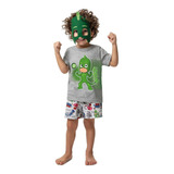 Pijama Infantil Pj Masks Brilha No Escuro Malwee Ref. 69096