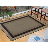 Tapete Sala Quarto Recepção 2m X 2,50m Marrom Grande Lancer