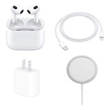 Kit Cargador Inalámbrico Magsafe 20w Para iPhone+audifono