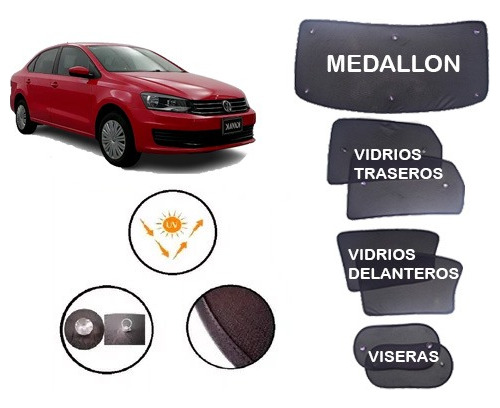 Parasol Cortinas Vw Vento 2014-2022 7 Pzas Clave: Nn14