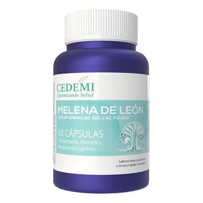 Melena De León Con Vitaminas B6, B12 Cedemi X60 Suplemento en Cápsulas Sin Sabor | MercadoLibre