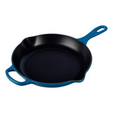 Frigideira Skillet Redonda Le Creuset C/ Alca 26cm Signature Cor Azul Marseille