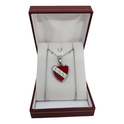 Dije Club Atletico Independiente + Collar Cadena Futbol  | Mismo precio en cuotas