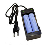 1 Carregador De Bateria 1850 + 2 Célula 18650 2200mah