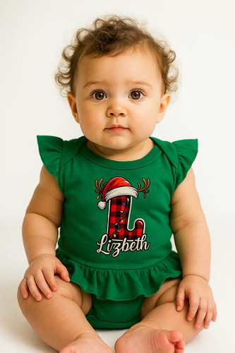 Pañalero Navideño Para Niña Personalizado Pon Tu Nombre ...