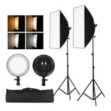 Kit De Iluminación De Softbox Led Bicolor Para Fotografia