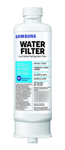 Filtro De Agua Para Nevera Samsung  Da97-17376b Haf-qin /exp