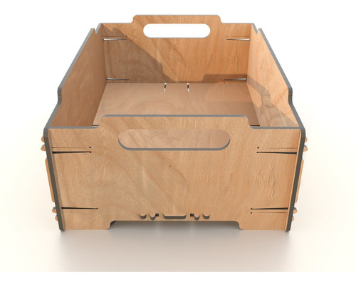 Caja Organizador Guacal En Madera Apilable