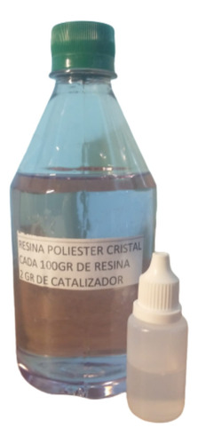 Resina Poliester Cristal X 500 Grs + Calatalizador