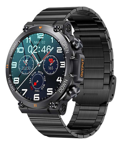 Reloj Inteligente Bluetooth De Acero Inoxidable Lemfo Para E