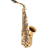 Saxofone Eagle Alto Eb Mib Sa 500 Ln Laqueado/niquelado