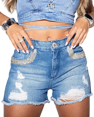 Short Destroyed Empina Bumbum Pit Bull Jeans 69172