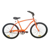 Bicicleta Playera Masculina Liberty Playera Varón  2016 R26 Frenos V-brakes Y Contrapedal Color Naranja Con Pie De Apoyo  