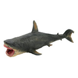 Tiburon Prehistórico Jurásico De 30 Cm Figura De Megalodon