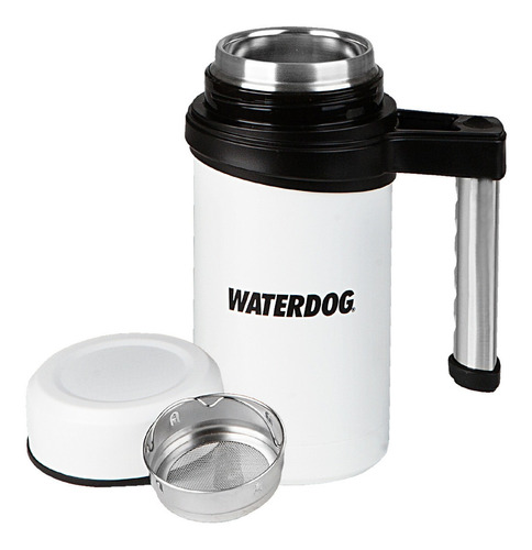 Jarro Waterdog Acero Inoxidable Manija Rígida 500 Ml Blanco