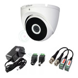 Camara Domo Dahua 2 Mp 1080p Ext Metal + Fuente Balun Cctv