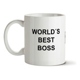 Taza Cerámica World's Best Boss, The Office, Series Y Tv