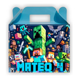 10 Cajas Dulceras Cumpleaños Minecraft Personalizadas #d1