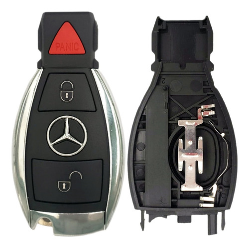Carcasa Para Control Remoto Mercedes Benz 2 Botones + Panico
