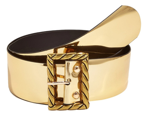 Cinturón (3 #mold) Para Mujer De Color Dorado, Purpurina Dec