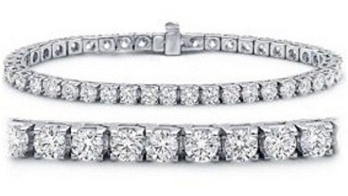 3 Quilates De Diamantes De Tenis Clásico Pulsera 14k Colecci