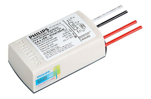 Transformador Eletrônico Dimerizável Led 15w 220v Philips Etld15a26