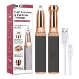 Depilador Facial Vello Corporal 2 En 1 Recargable Usb Mujer