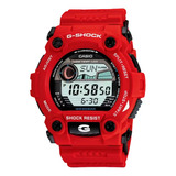 Reloj Casio G Shock G-7900a-4 Original Hombre E-watch Color De La Correa Rojo Color Del Bisel Rojo Color Del Fondo Negro