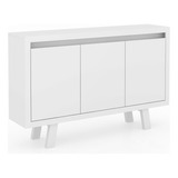 Balcão Escritório Com 3 Portas Multimóveis Cr25028 Branco