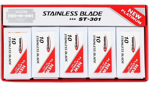 1000 Navajas De Afeitar Dorco New Platinum Doble Filo  Stainless Blade