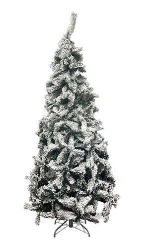 Arbol De Navidad Slim Nevado 2.40 Metros