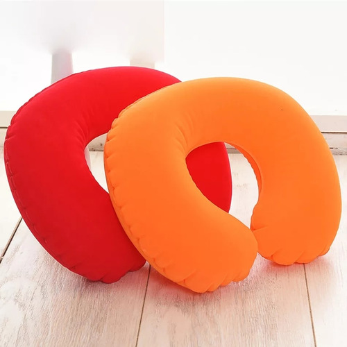 Cojin De Viaje Inflable Almohada Cervical Auto Oficina Avion