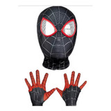 Máscara Y Guantes De Cosplay De Spiderman Miles Morales, Col