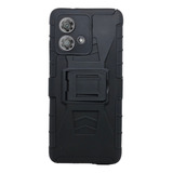 Funda Uso Rudo Clip Para Motorola Edge 40 Neo + 2 Micas