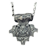 Mjolnir Martillo De Thor Vikingo Plata 4 Cm 33 Gr Art 1645