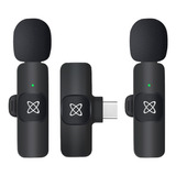 Microfono Inalambrico 2 Mic Corbatero Celular - Usb Tipo C