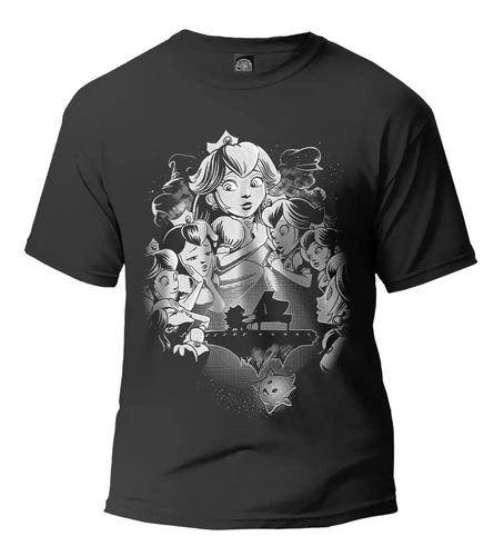 Playera Super Mario Bros Peaches Bowser Piano Lumalee