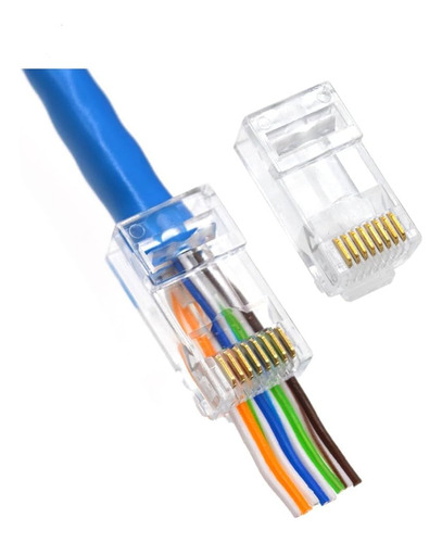 Conectores Smiton Rj45 Cat6 8 End Step