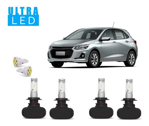 Kit Premium Onix 2012 A 2020 Lampadas Ultra Led 